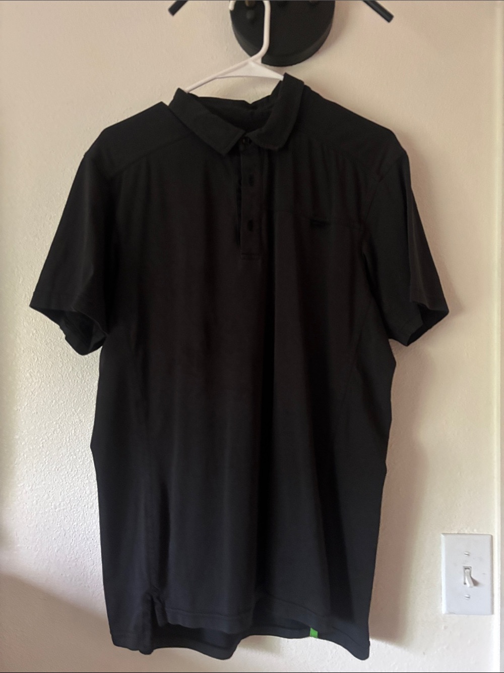 Men's Black Polo Shirt - Classic Short Sleeve